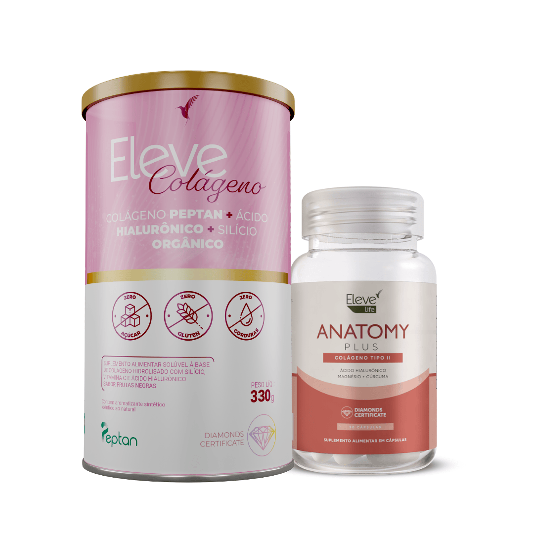 Kit Rejuvenecedor Colágeno Tipo I 30 dias + Anatomy Tipo II 30 dias + E-book
